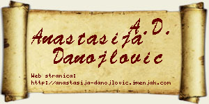 Anastasija Danojlović vizit kartica